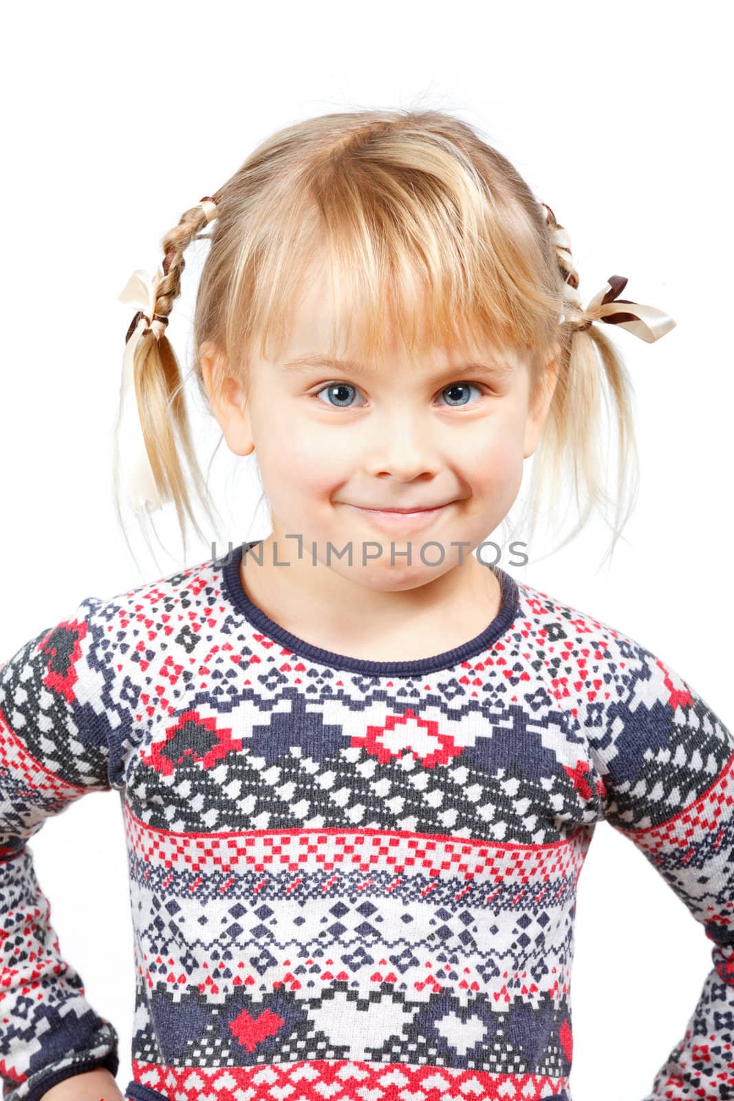 Smiling girl portrait by naumoid