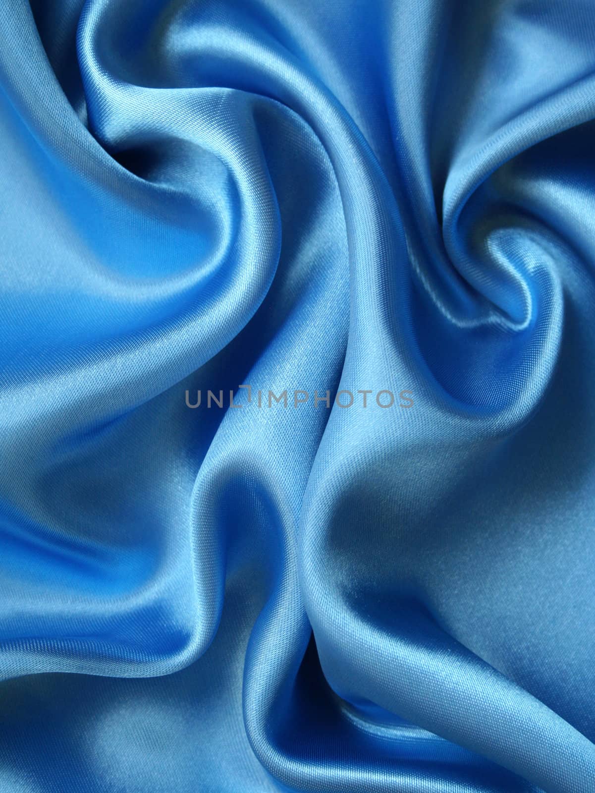 Smooth elegant blue silk can use as background