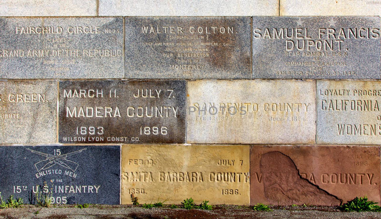 Counties of Central California Background or Backdrop