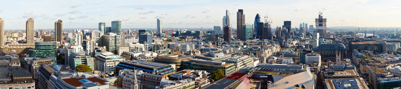 Panoramic view of City of London