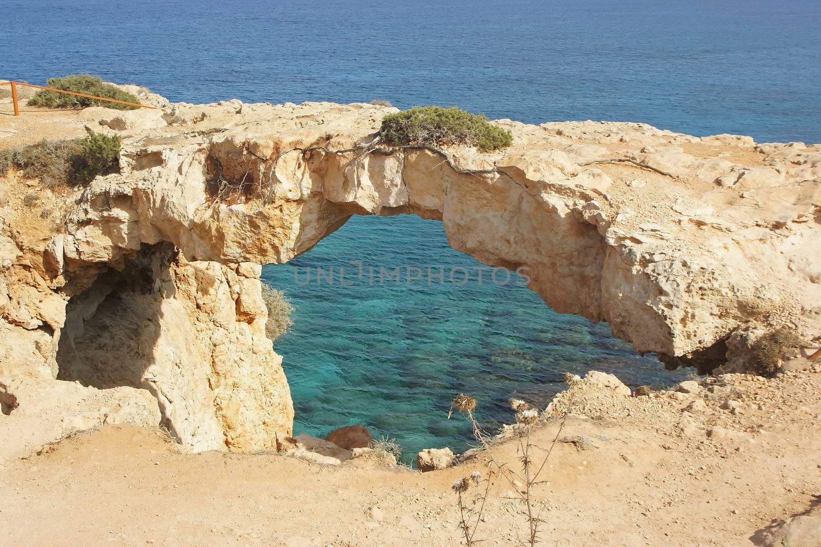 Natural bridge, Cape Greko, Cyprus by alfotokunst