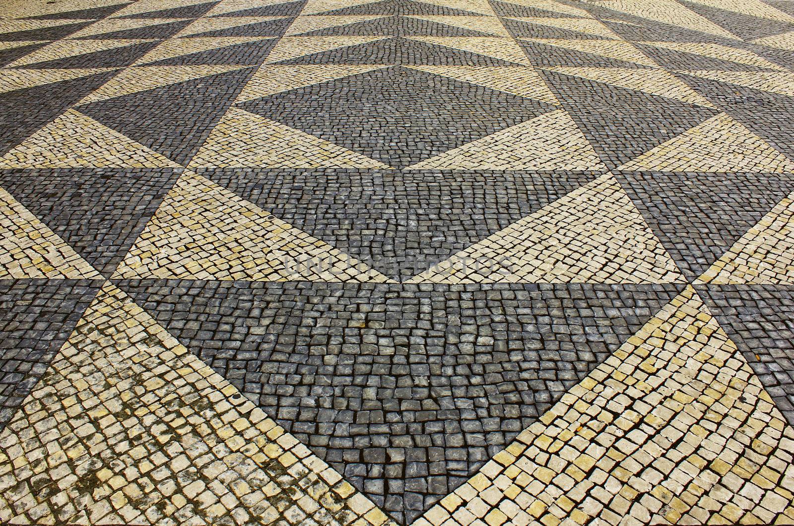 Detail of the famous portuguese pavement