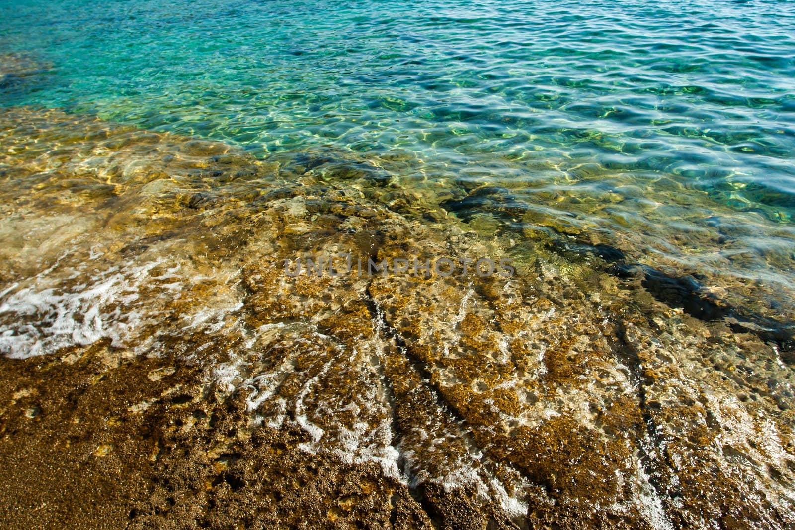 beautiful rocky beach in croatia by NagyDodo