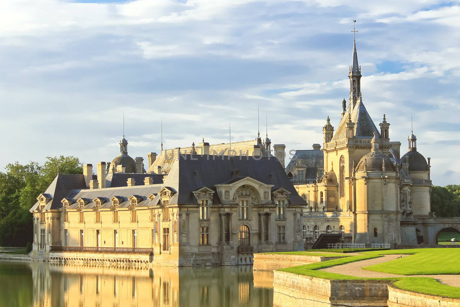 Castle of Chantilly at sunset. France by NickNick