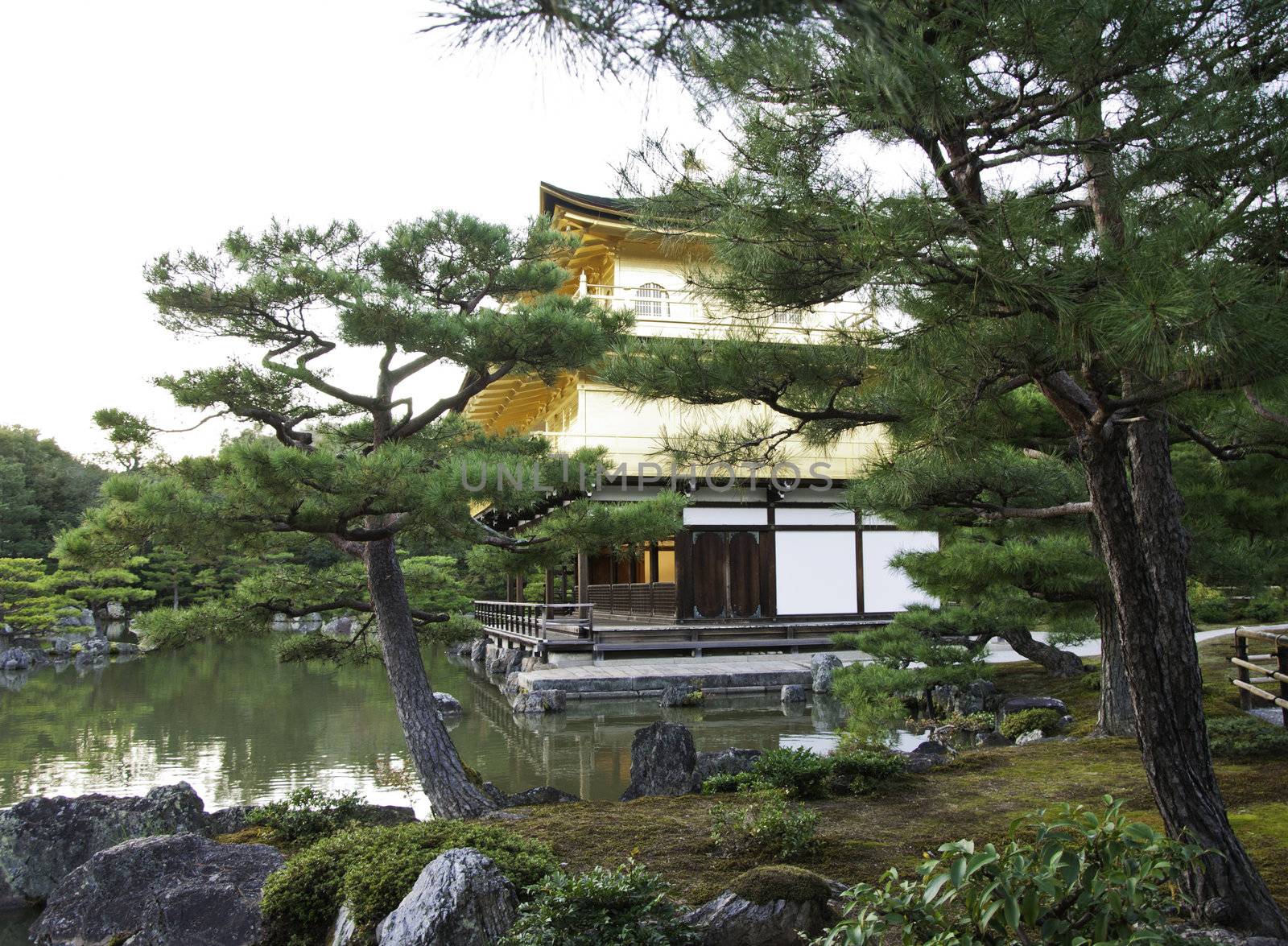 Kinkakuji (Golden Pavilion) is a Zen temple in northern Kyoto, J by siraanamwong