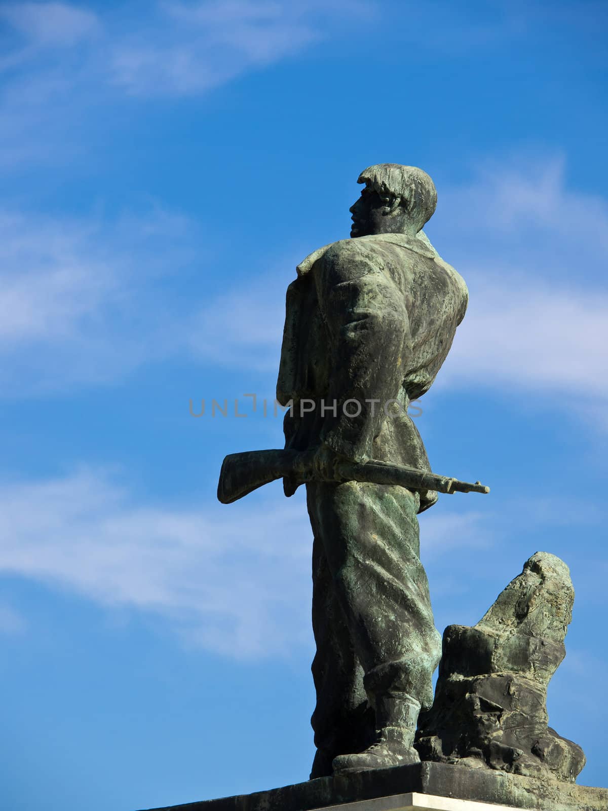 monument for a second world war hero