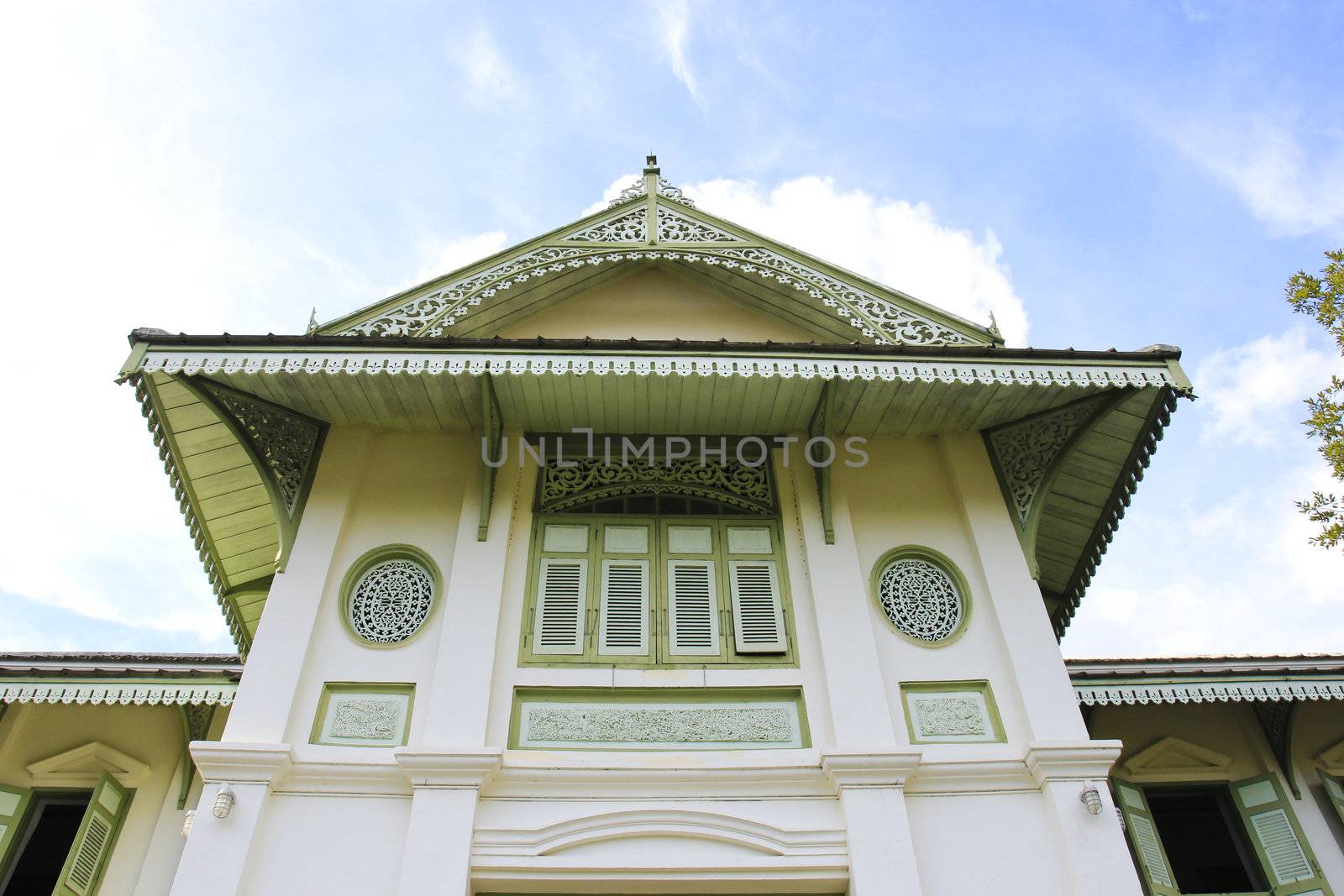 Thai house traditional style in Phrae, Thailand by nuchylee