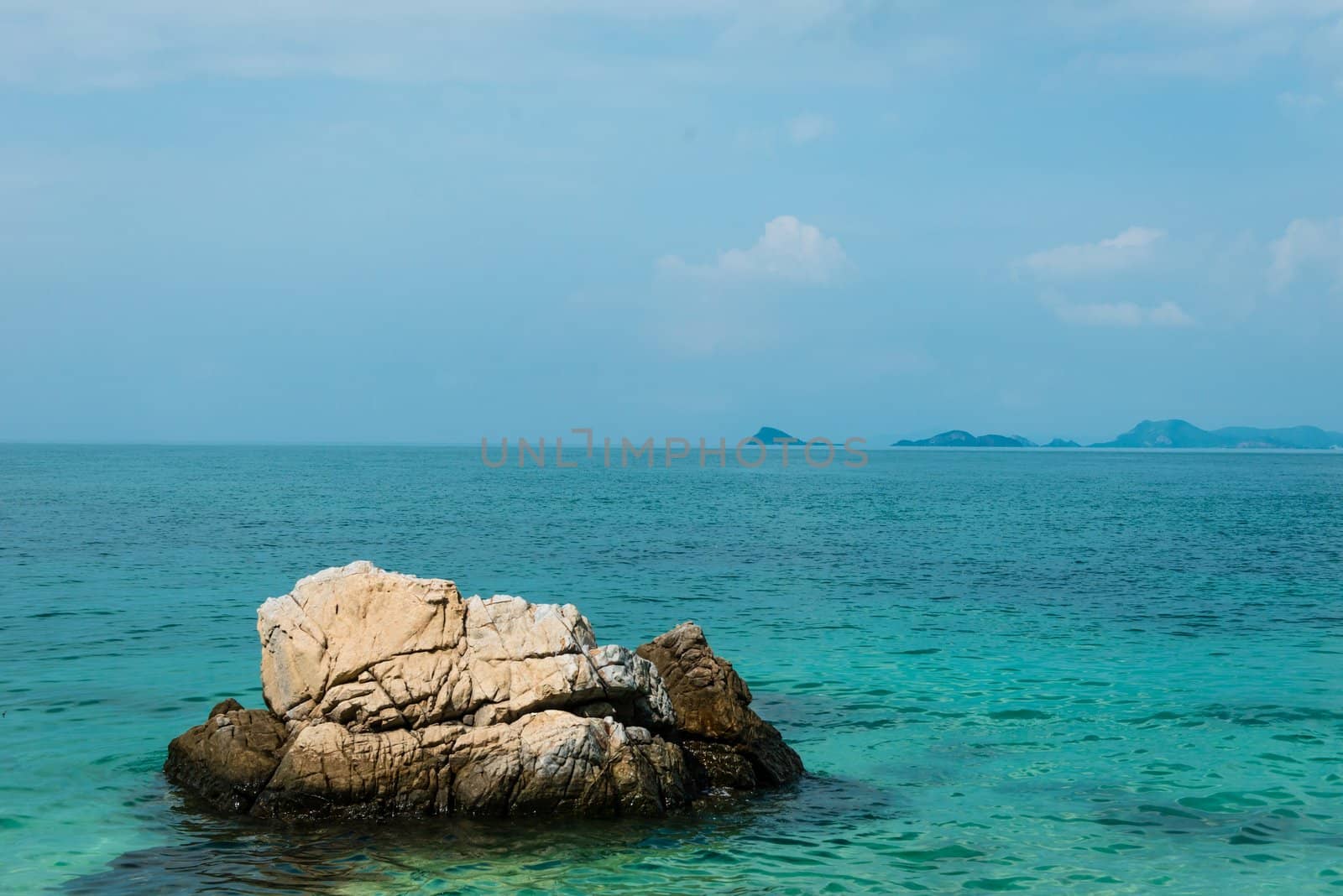 Beautiful beach on the gulf of Rayong, Thailand by sasilsolutions