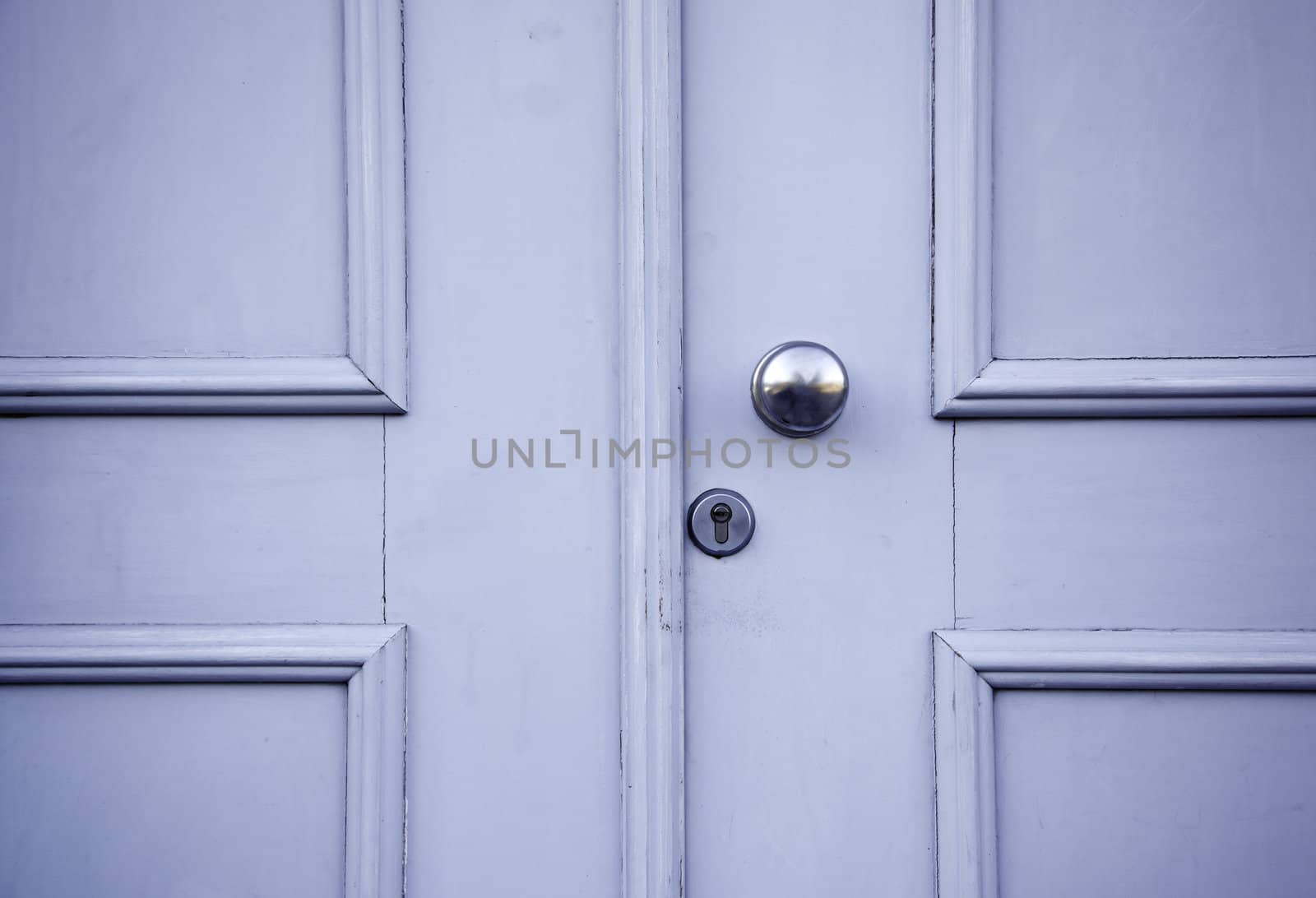 Old blue door by esebene