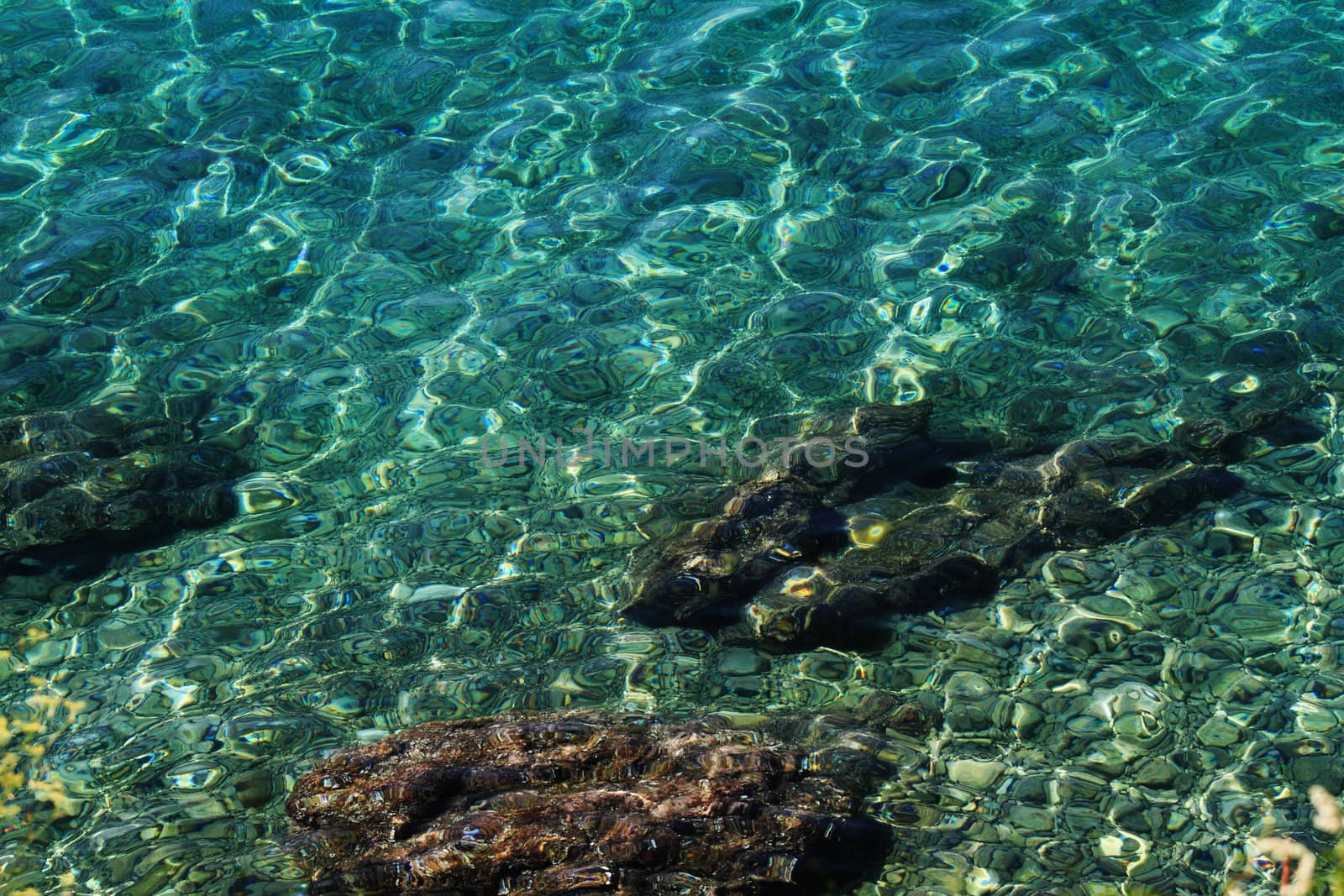 Beautiful dramatic sea water with waves