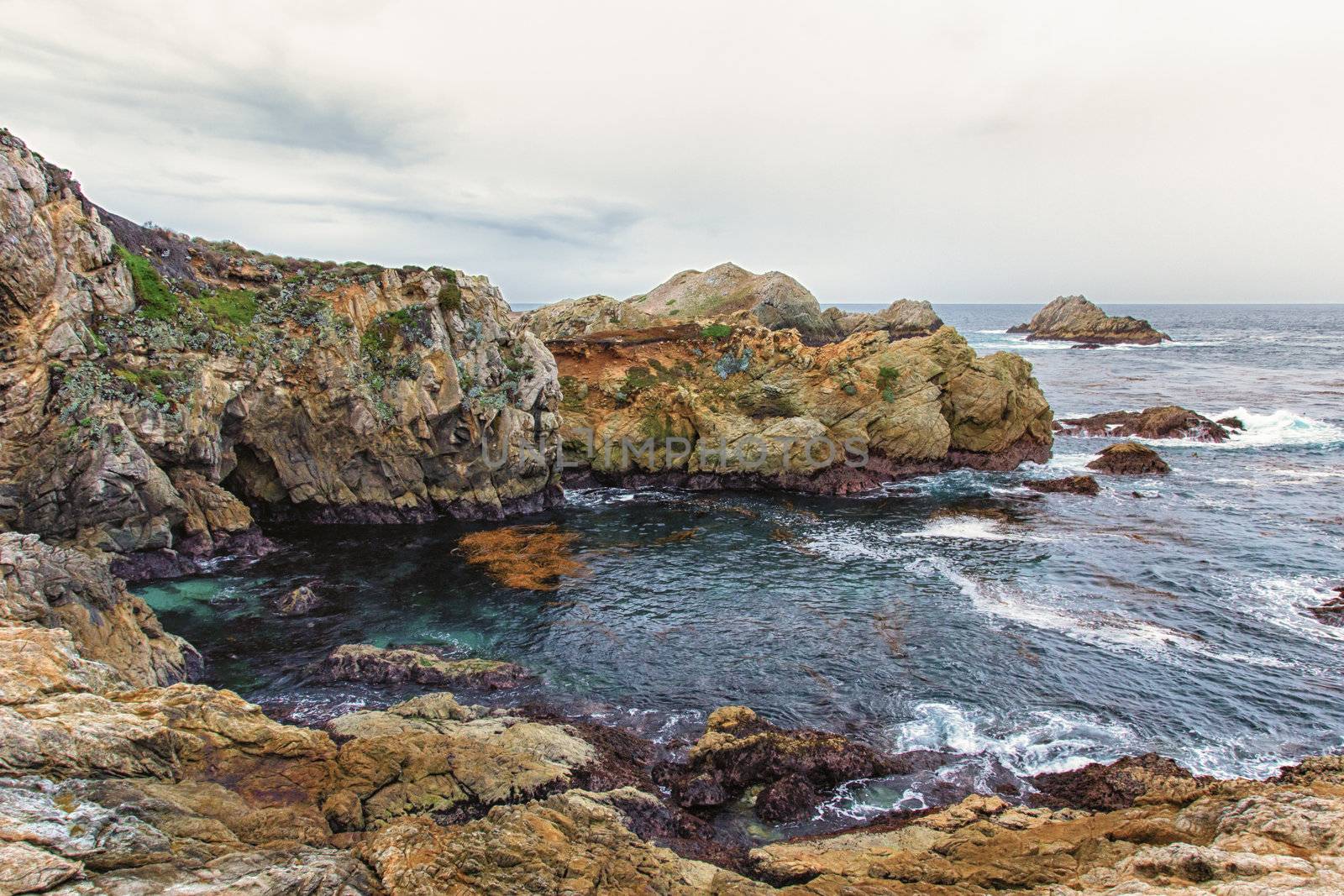 Spectacular Rock Formations at Point Lobos State Natural Reserve