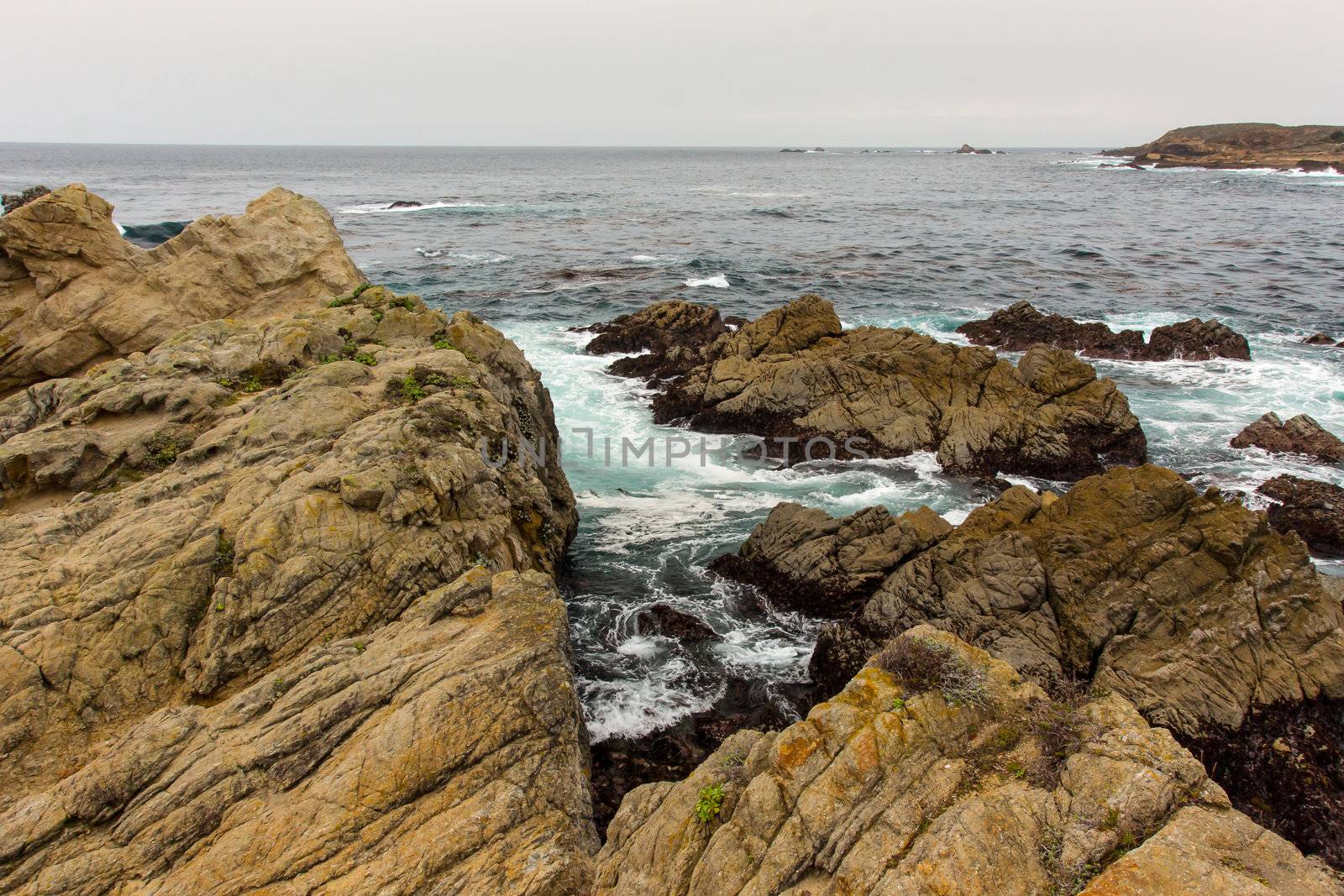 Spectacular Rock Formations at Point Lobos State Natural Reserve