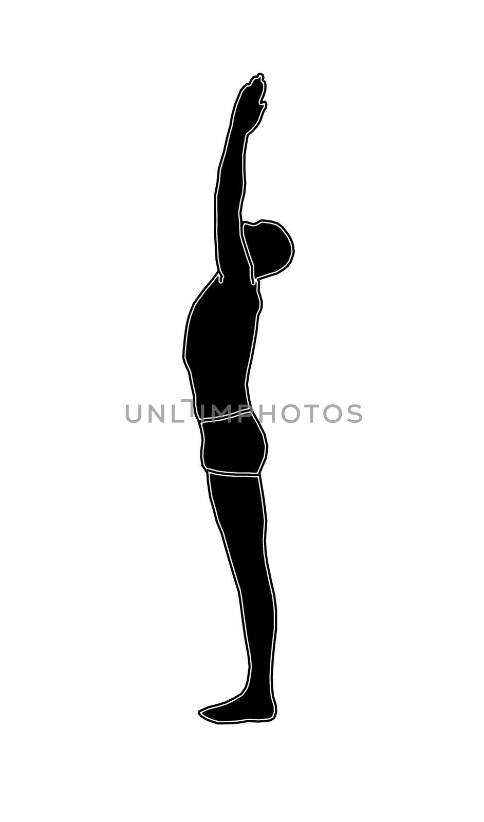 man practicing yoga in position by vetkit