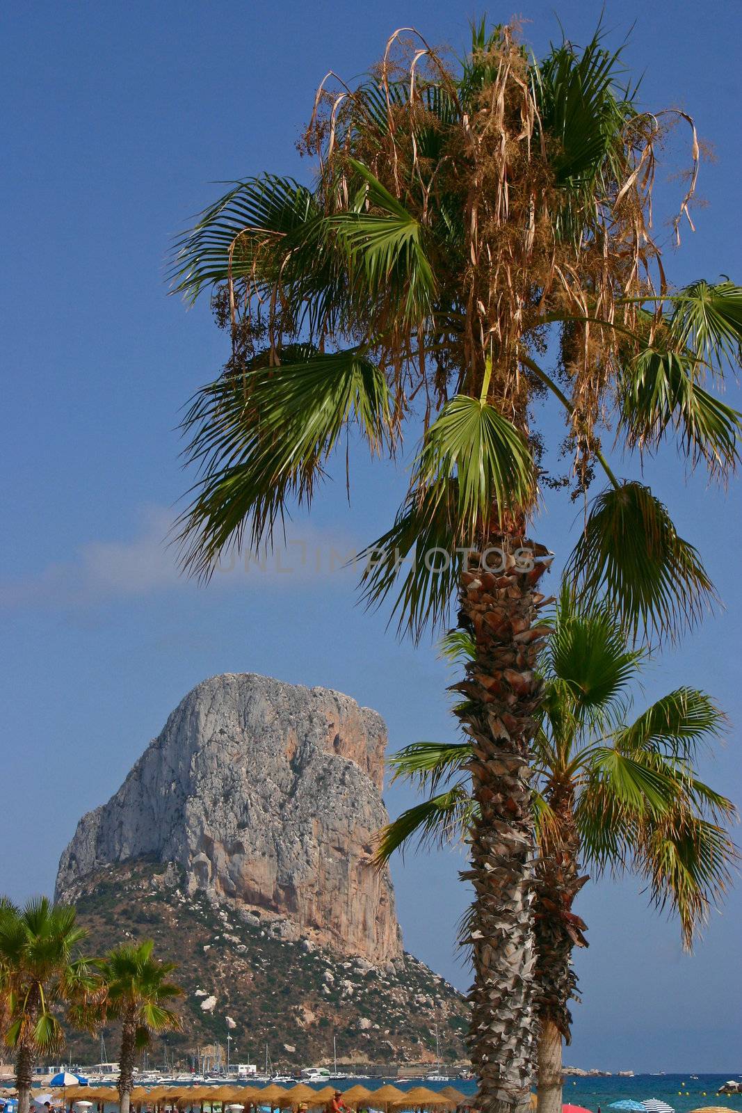 The famous rock penon de ifach in Calpe - Costa Blanca