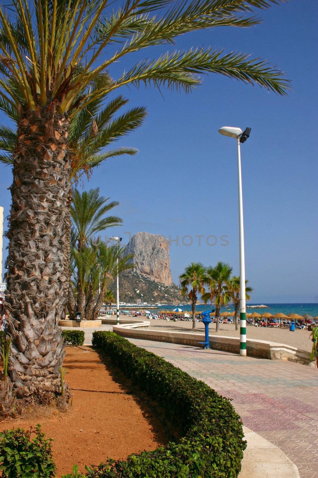 The famous rock penon de ifach in Calpe - Costa Blanca