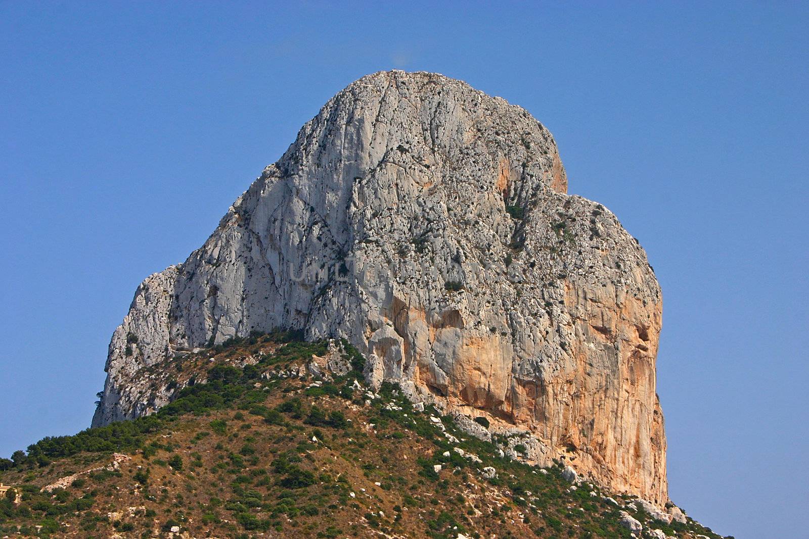 The famous rock penon de ifach in Calpe - Costa Blanca