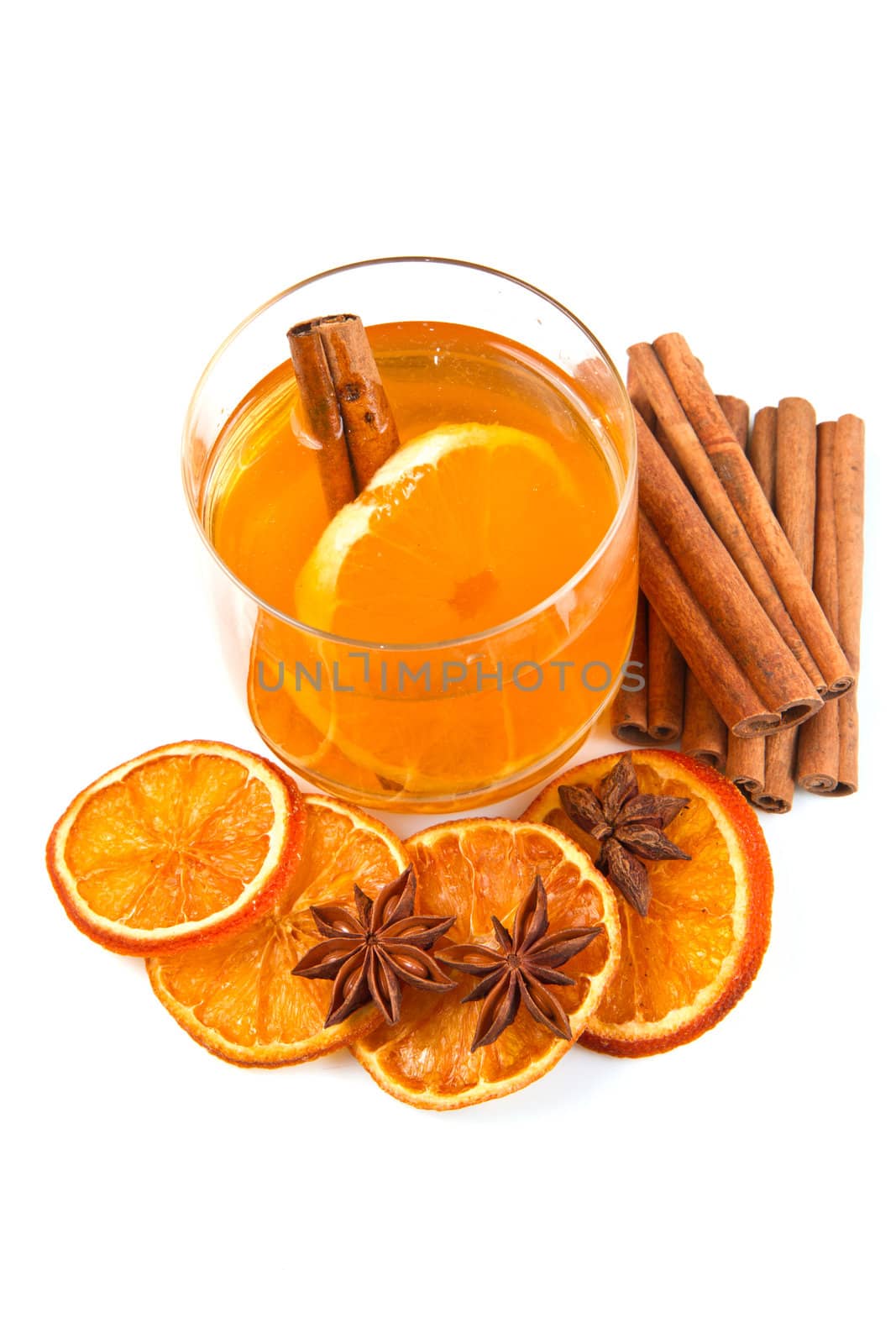 tea with oranges and cinnamon