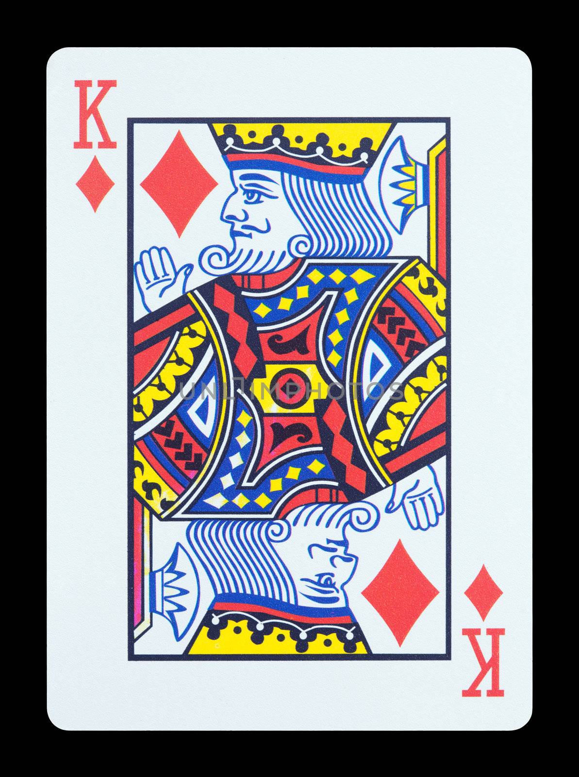 Playing cards - King of diamonds
