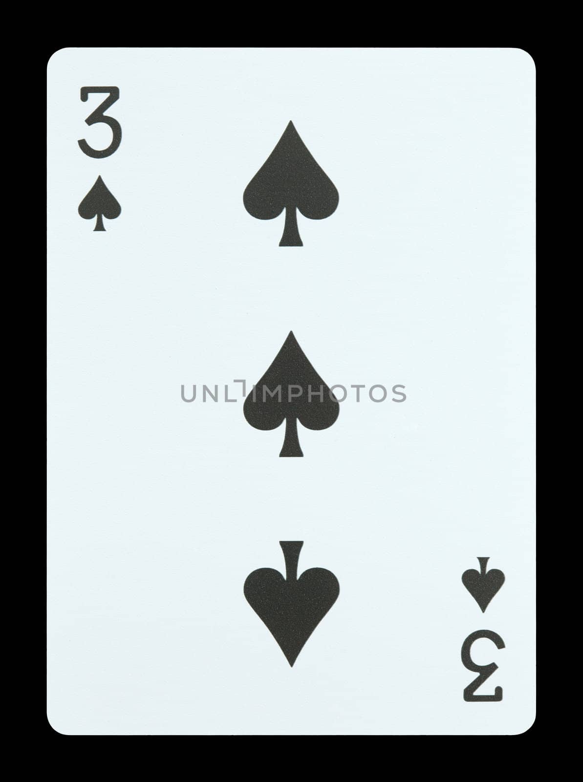Playing cards - Three of spades