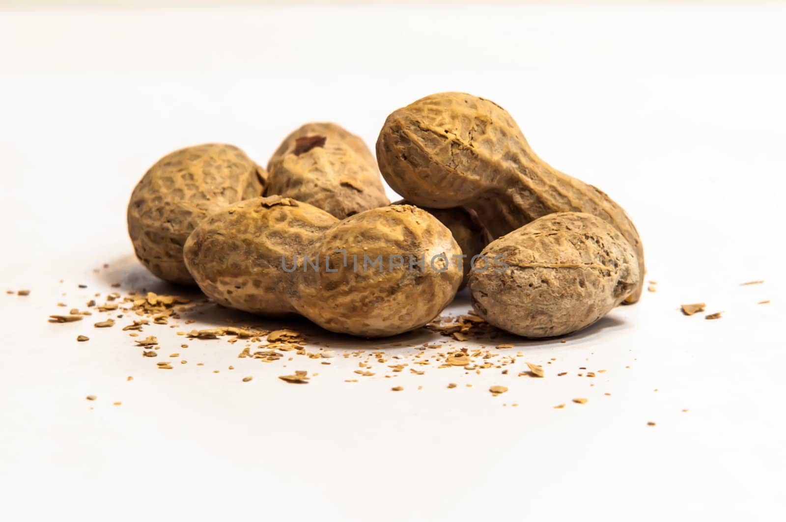 peanuts isolated on white by digidreamgrafix