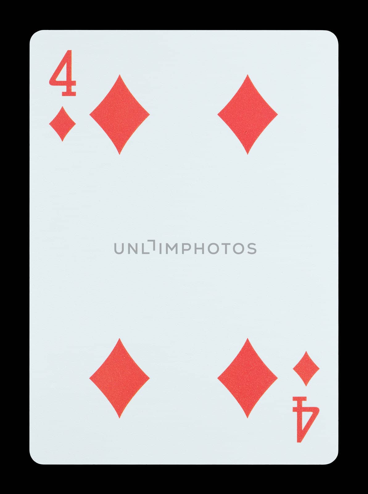 Playing cards - Four of diamonds