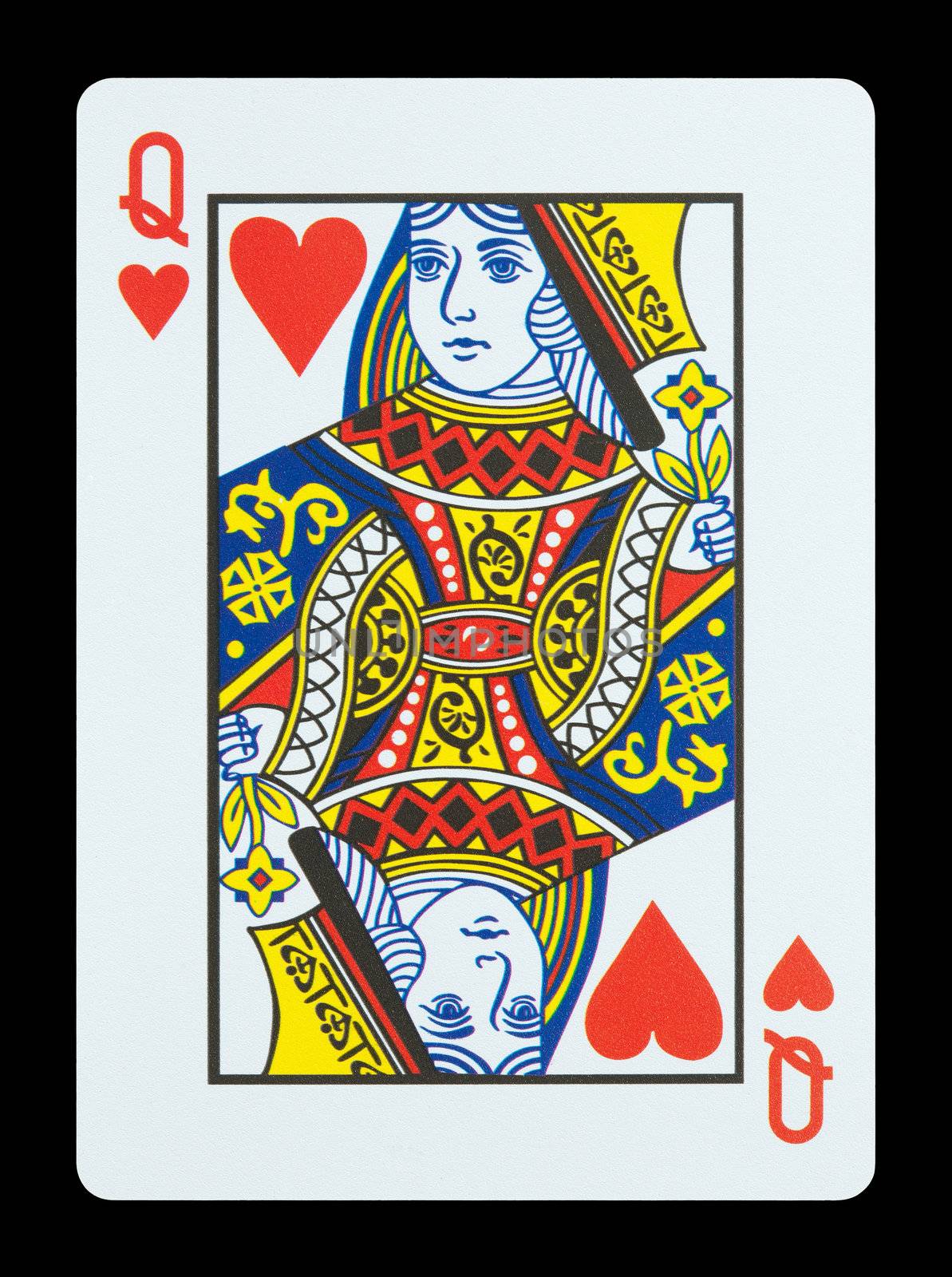 Playing cards - Queen of hearts