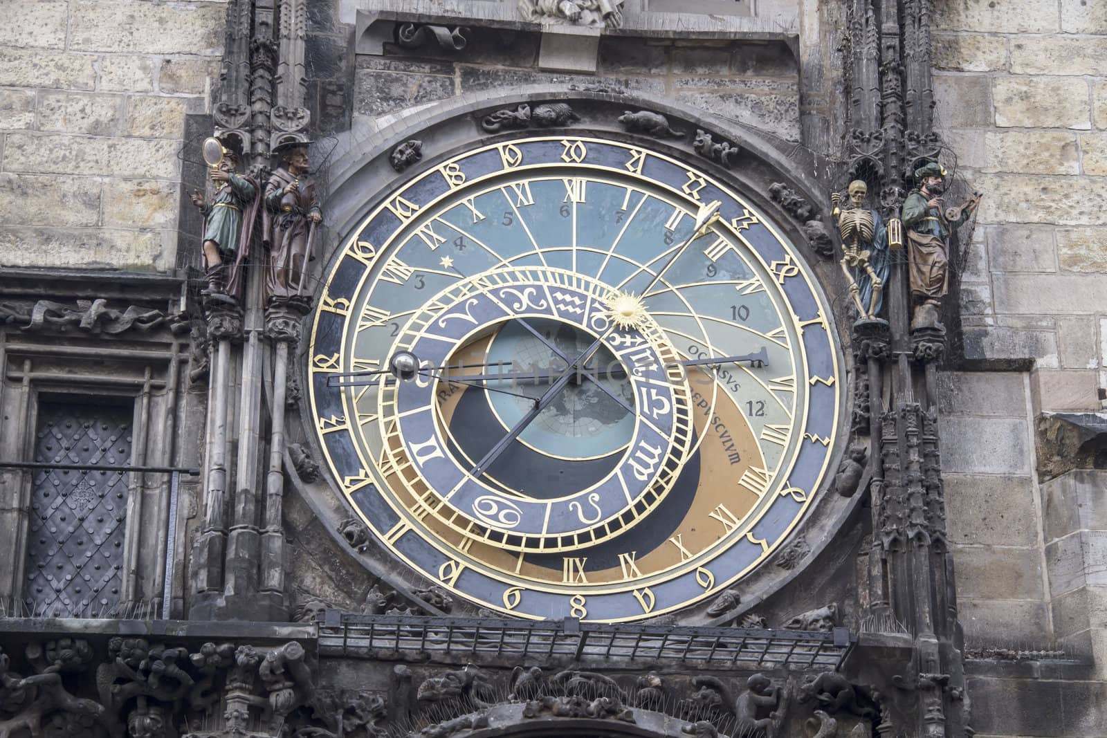 Clock tower in old town square of Prague 
