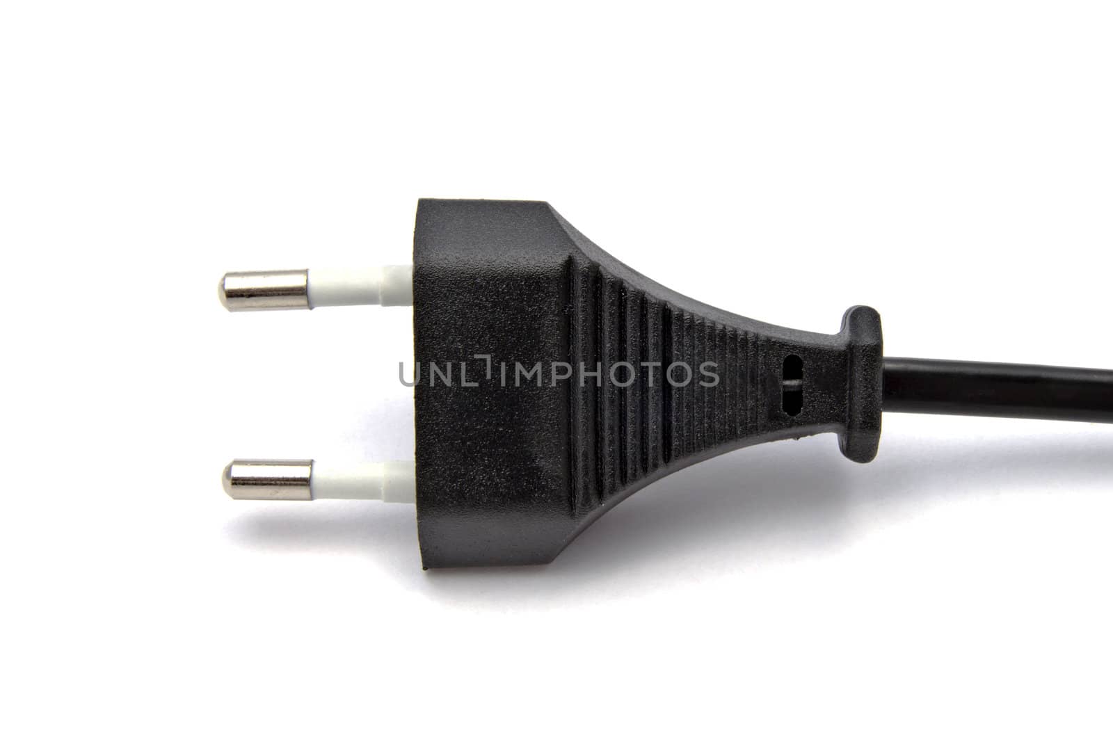 Electric plug isolated on the white background 
