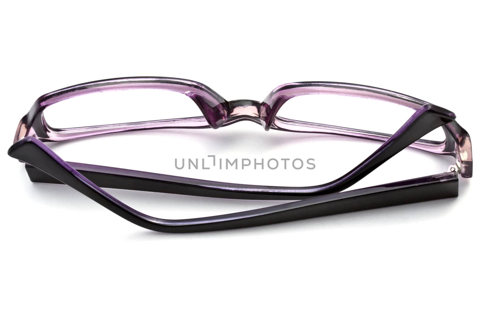 Beautiful glasses isolated on white background 
