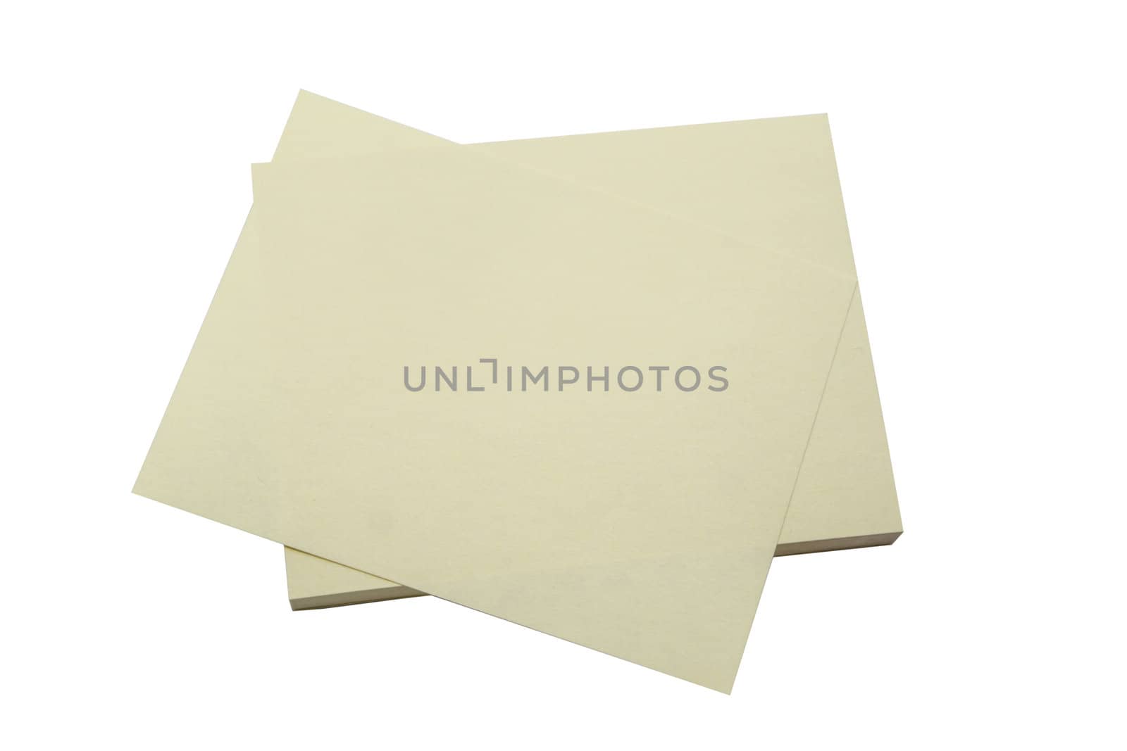  memo paper isolated on white background 