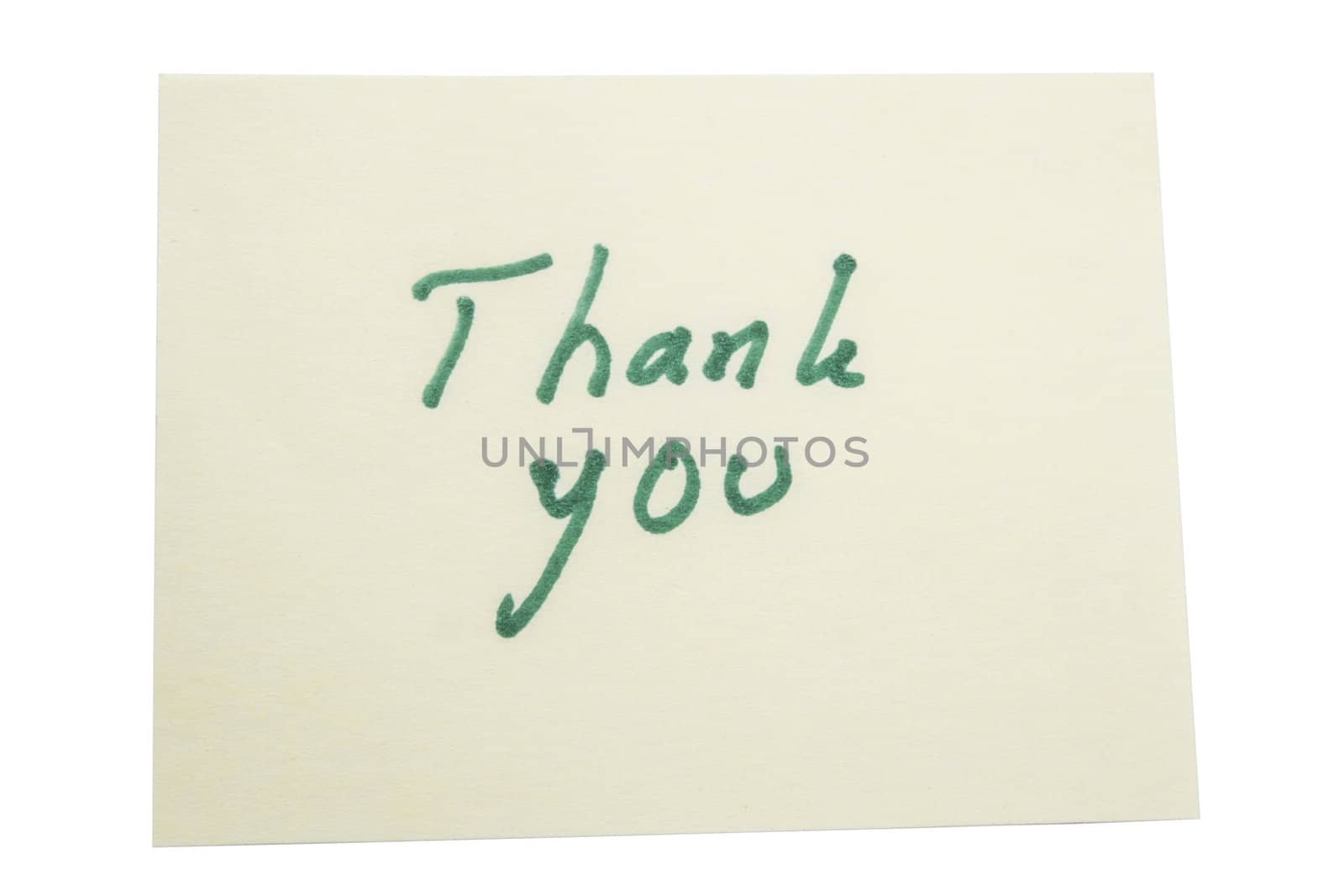 memo paper isolated on white background