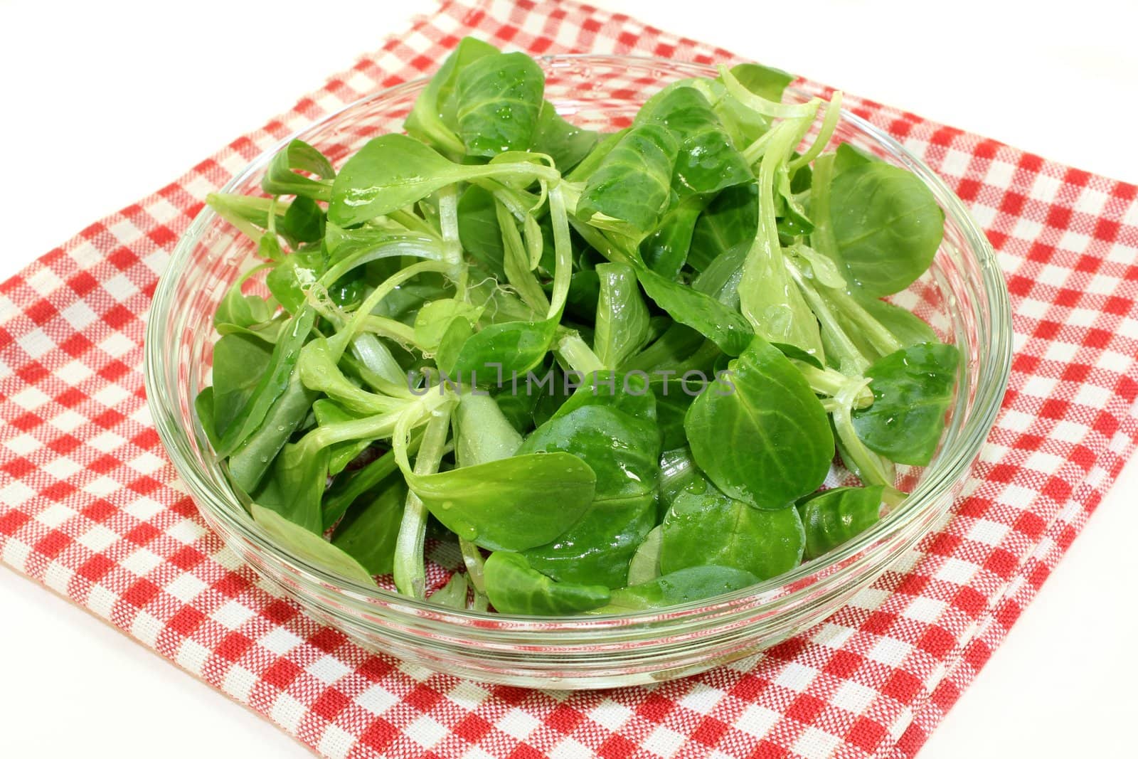 fresh corn salad in a glass bowl