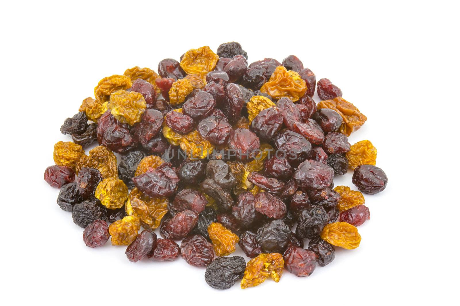 different dried berries