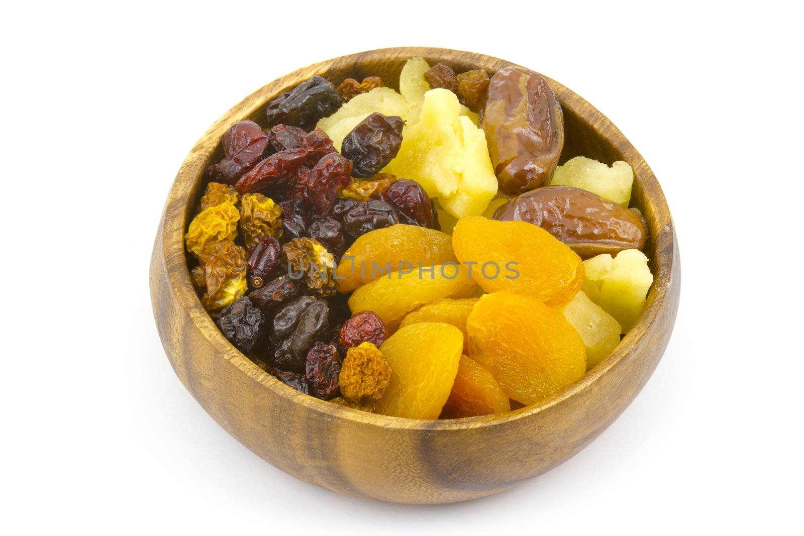 different dried fruits