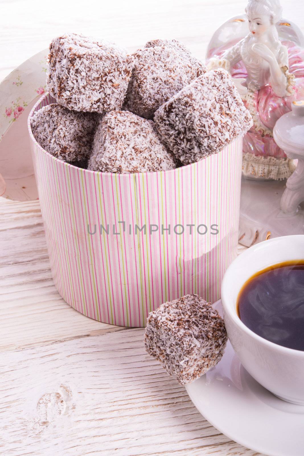 gingerbreads with chocolate  and coconut