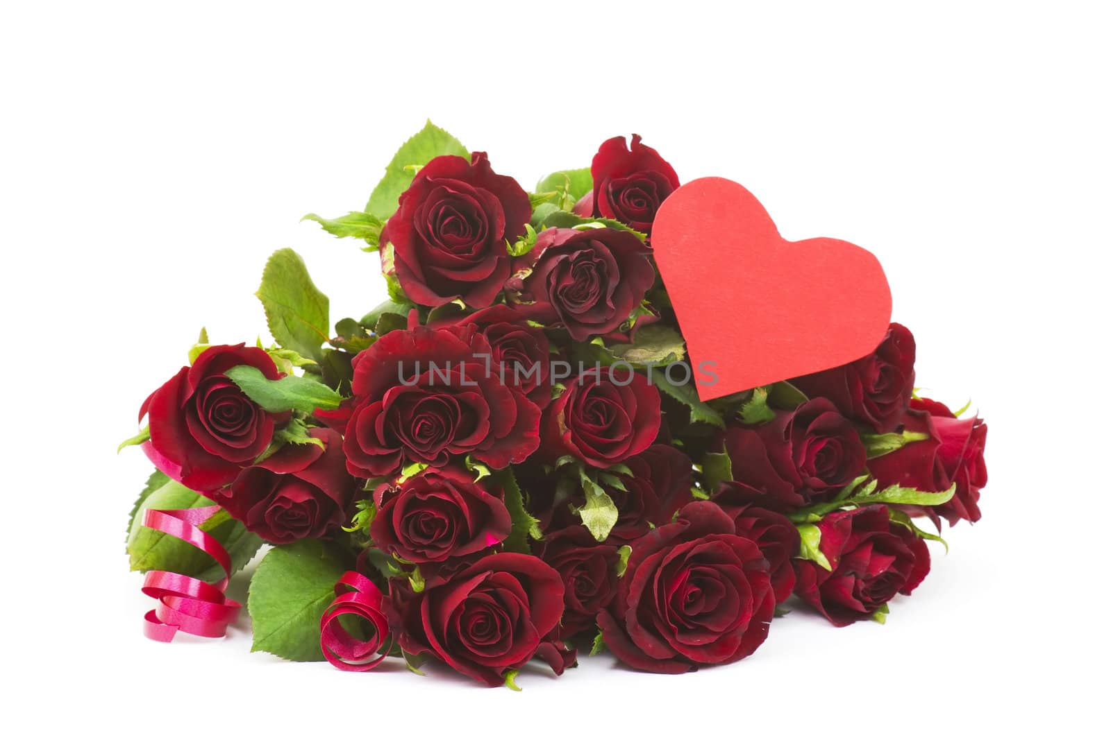 red roses and heart