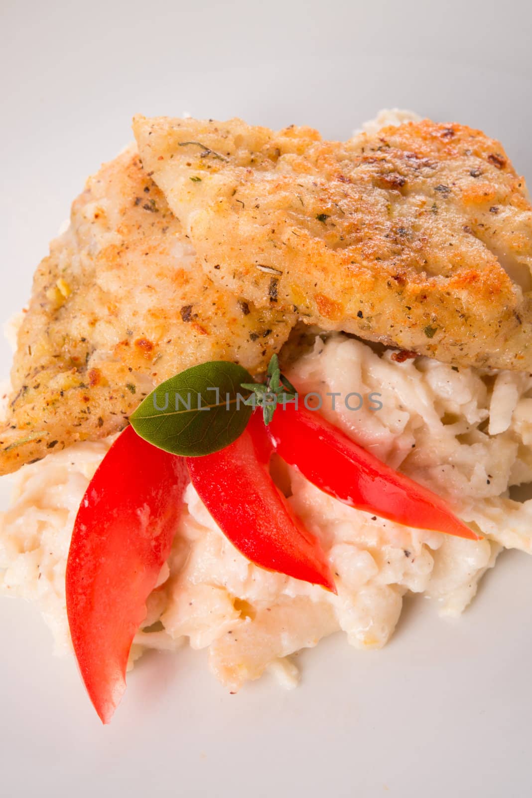 the baked fish with celery salad by Darius.Dzinnik