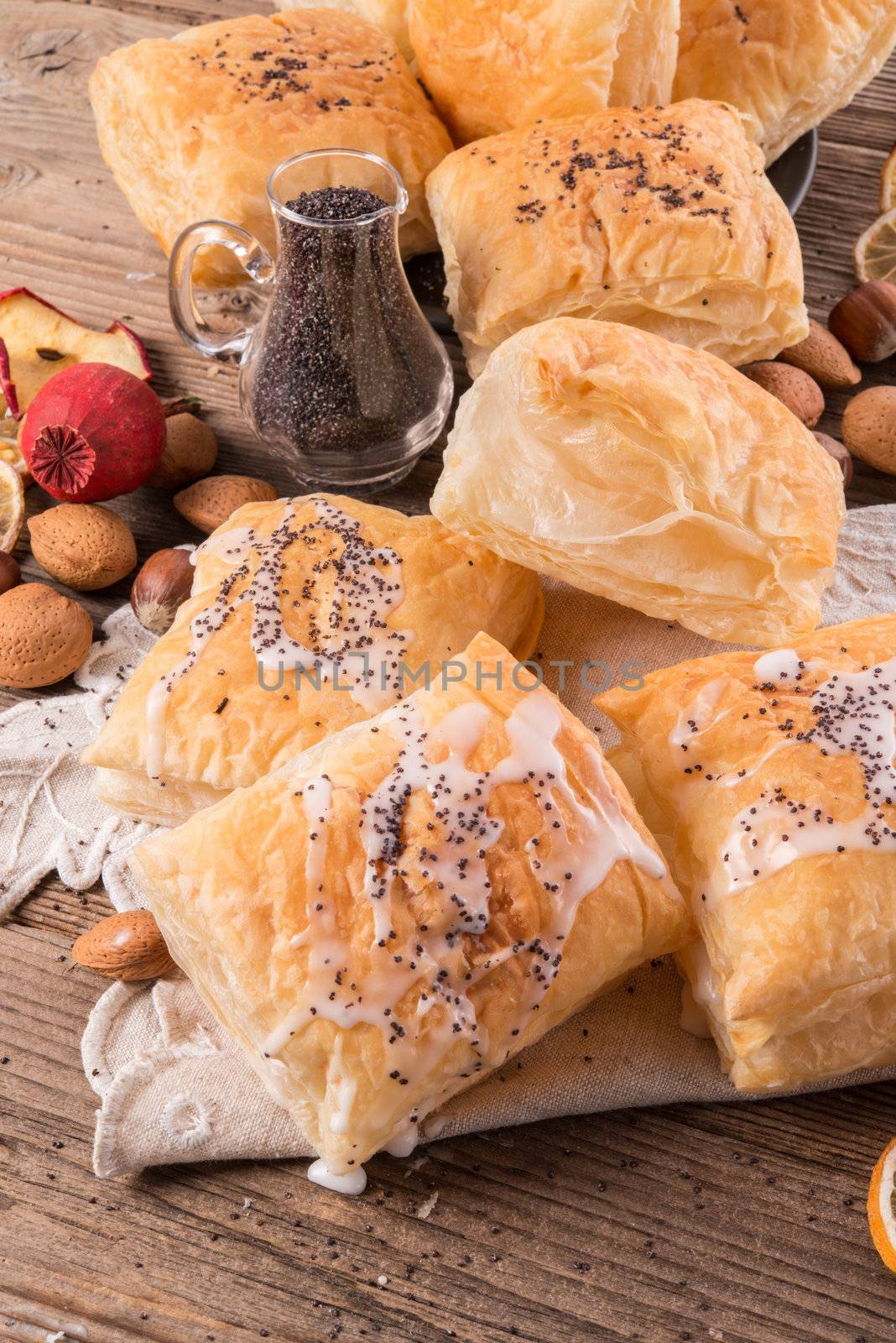 puff pastry with cinnamon sugar