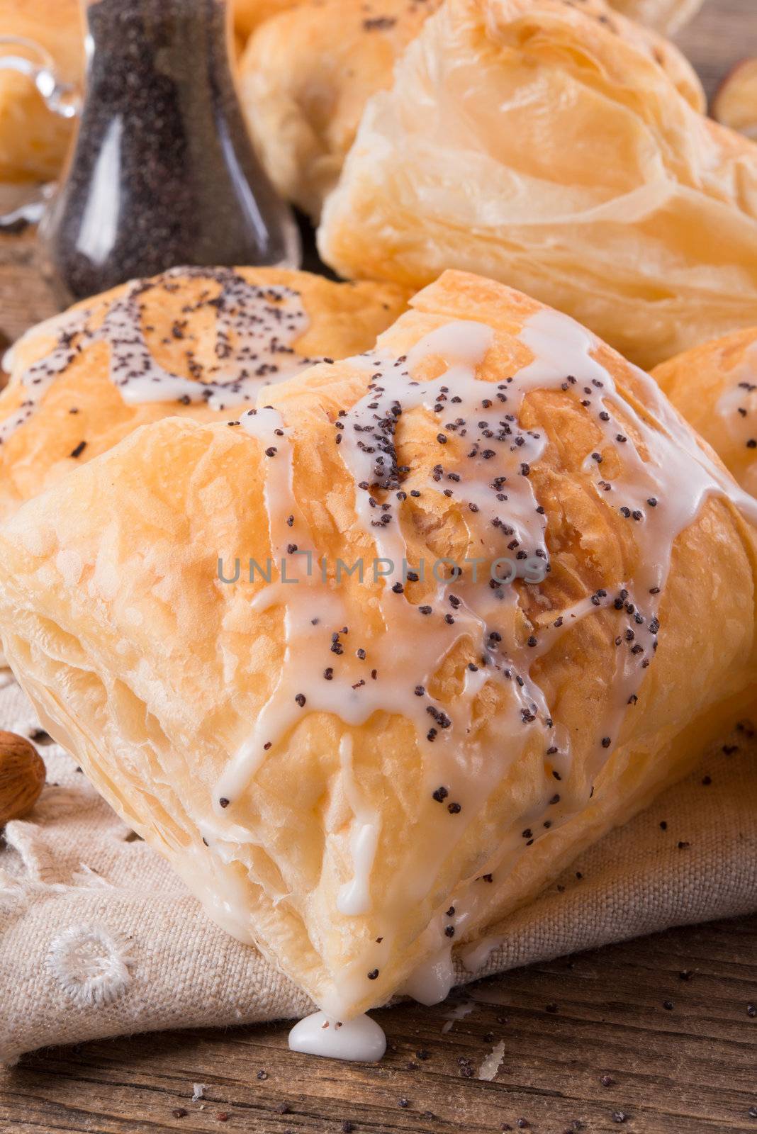 puff pastry with cinnamon sugar