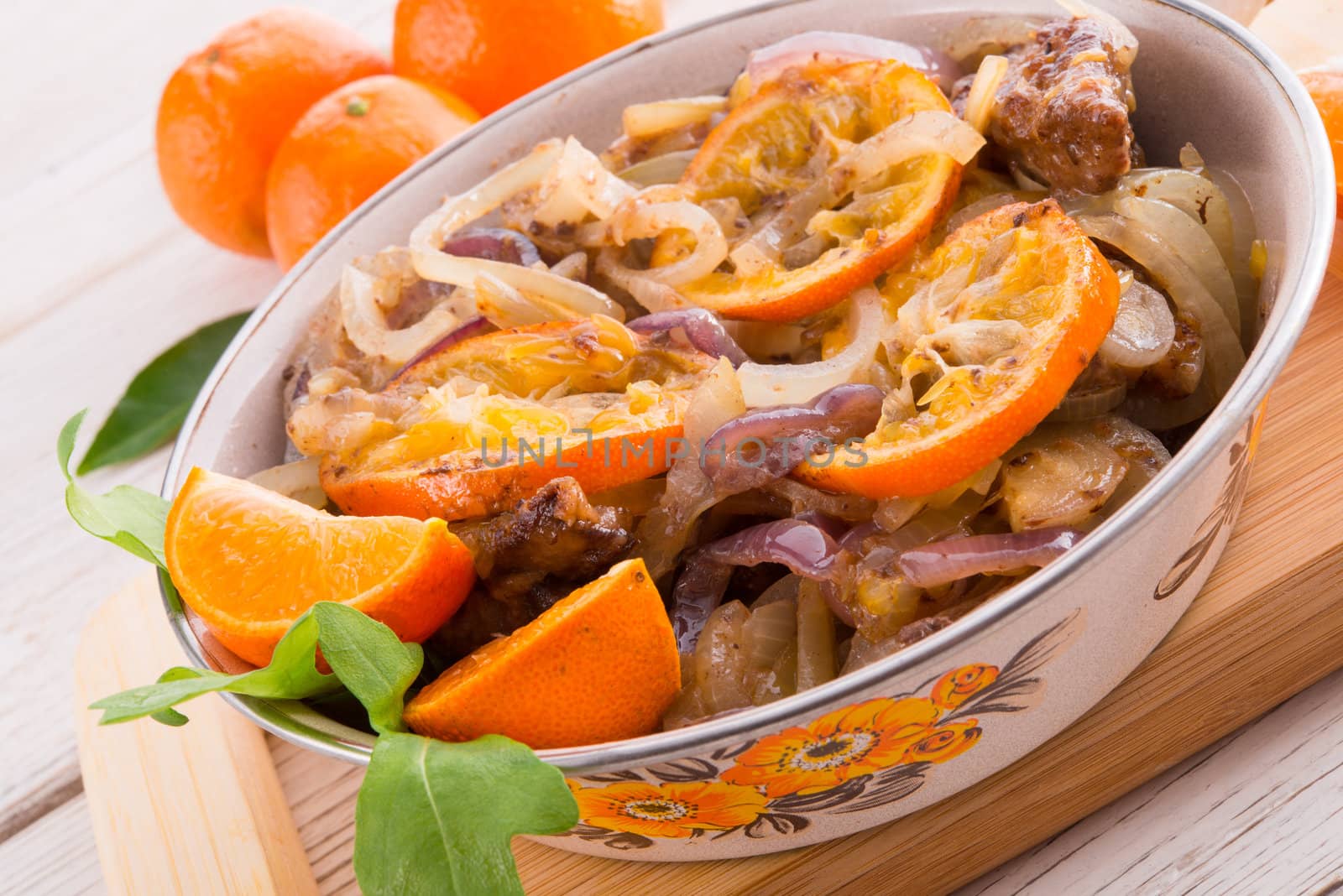 Liver with onion-orange sauce by Darius.Dzinnik