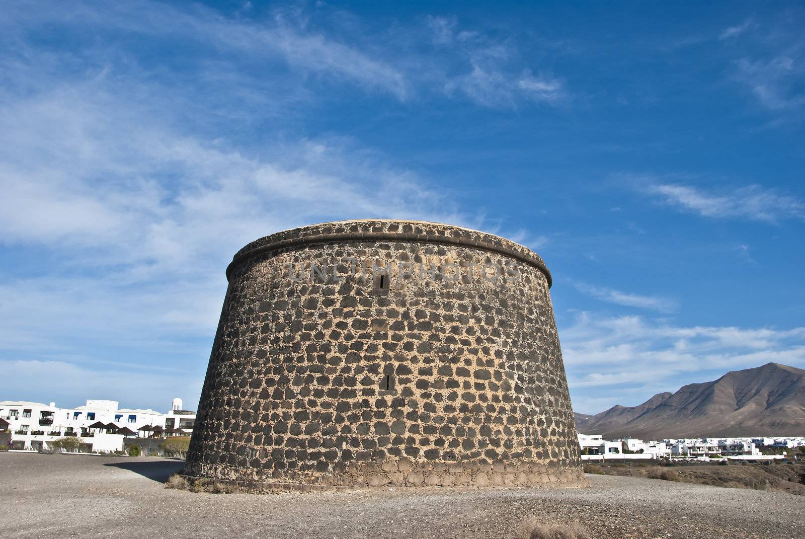 An Eighteenth Century fortress near Playa Blanca Lanzarote Canary Islands