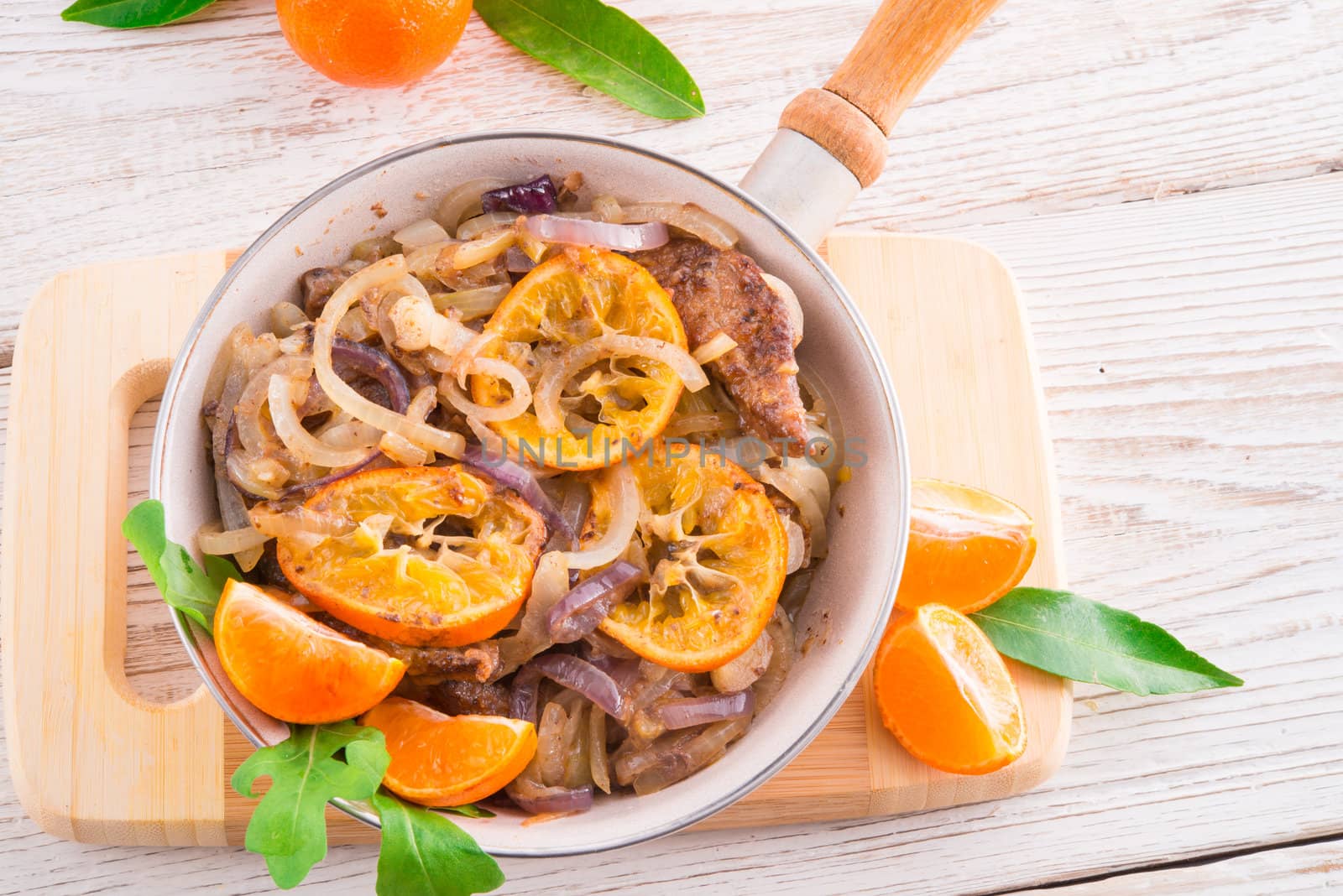 Liver with onion-orange sauce by Darius.Dzinnik