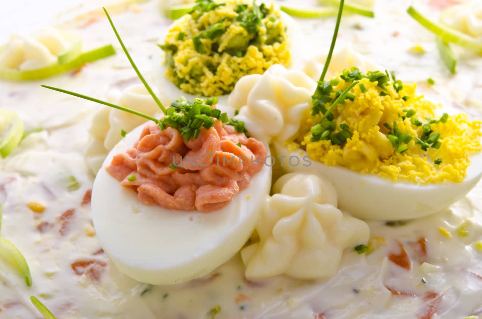full eggs with vegetable salad by Darius.Dzinnik