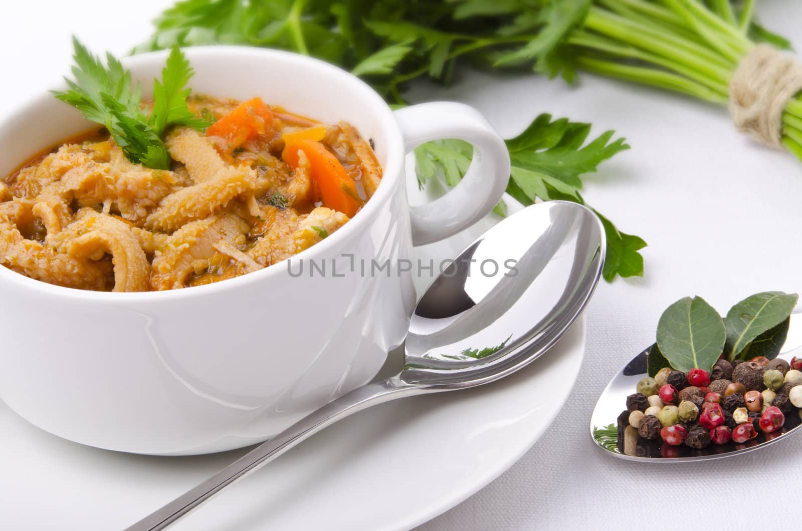 Traditional  tripe soup