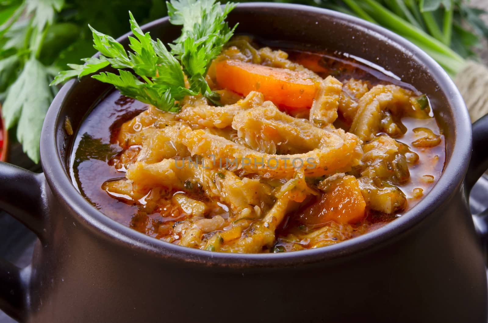 Traditional  tripe soup