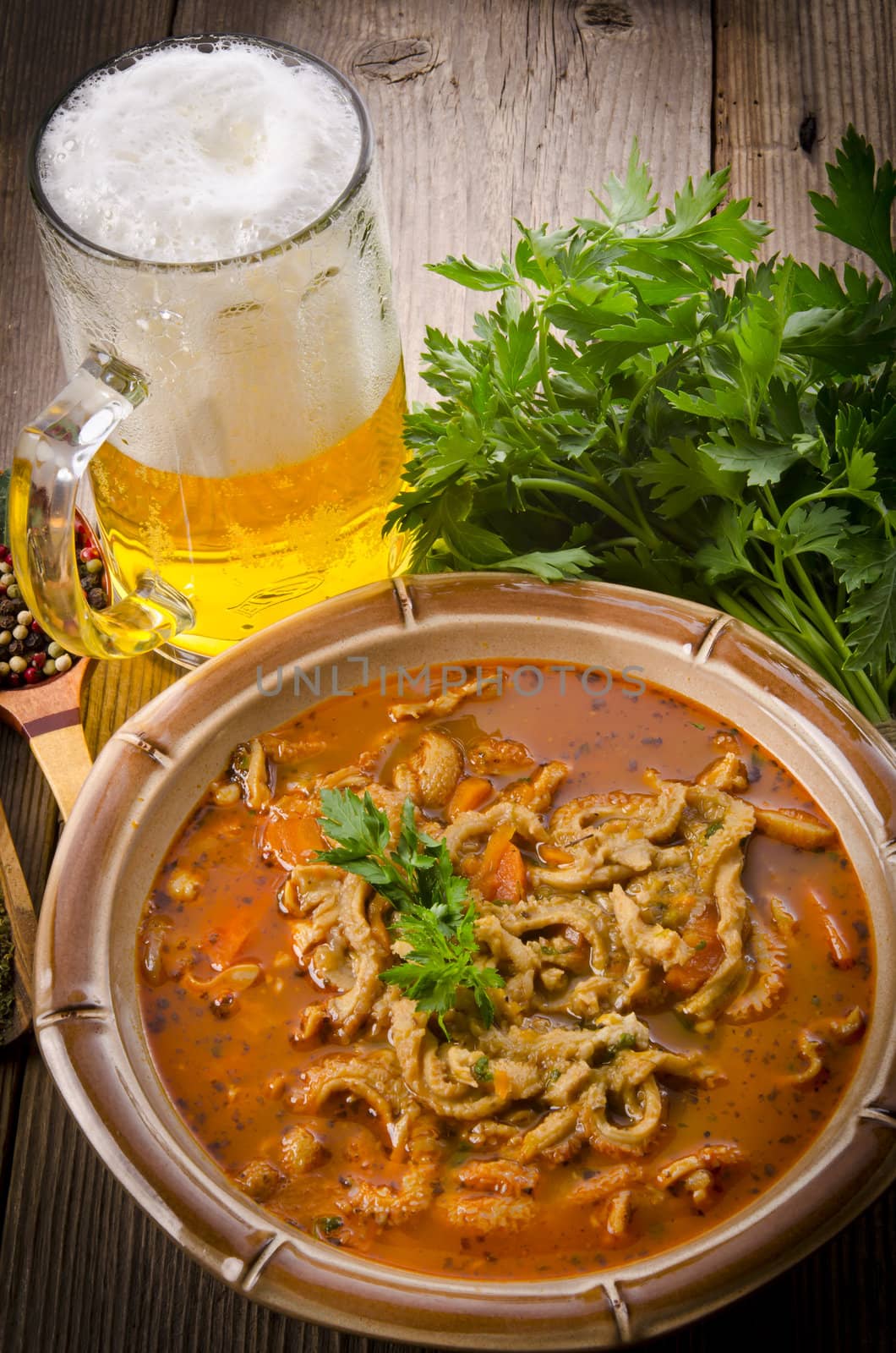 Traditional  tripe soup