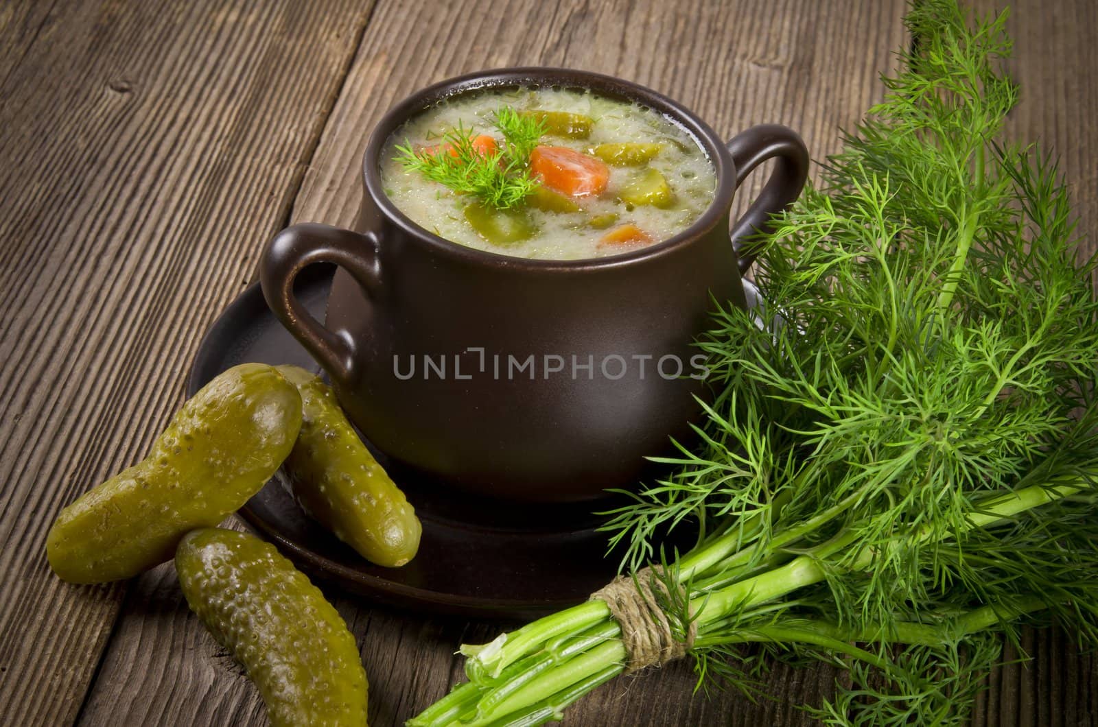 Polish pickled cucumbers soup by Darius.Dzinnik