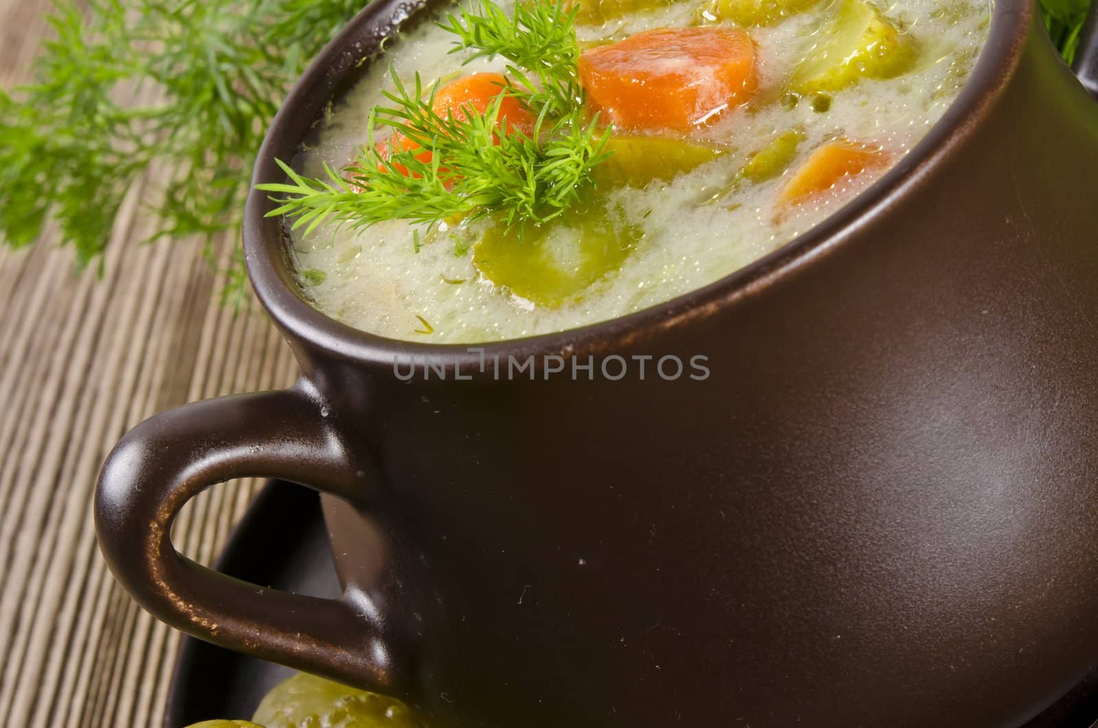 Polish pickled cucumbers soup by Darius.Dzinnik