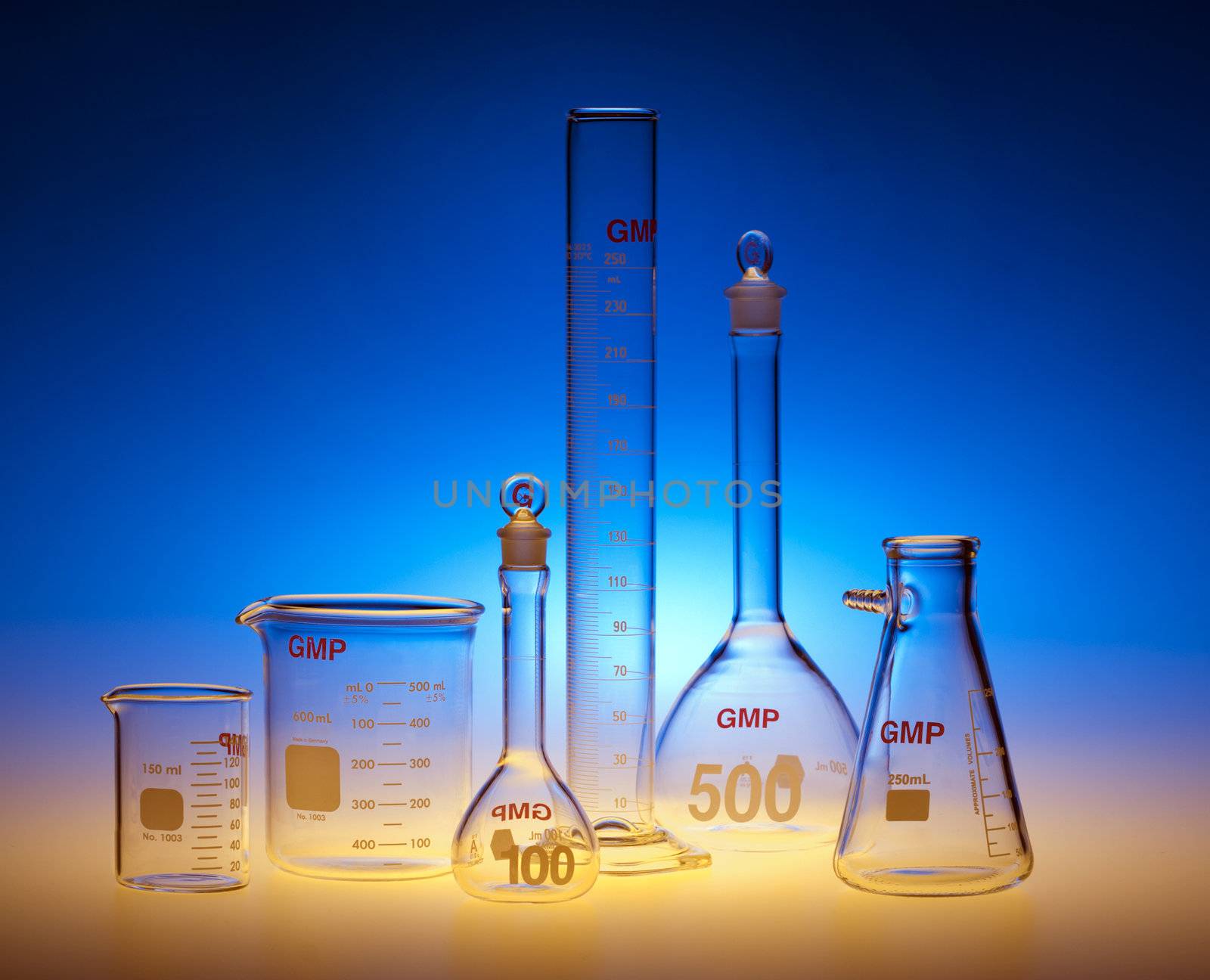 Test-tubes glassware used in chemistry and biology laboratories