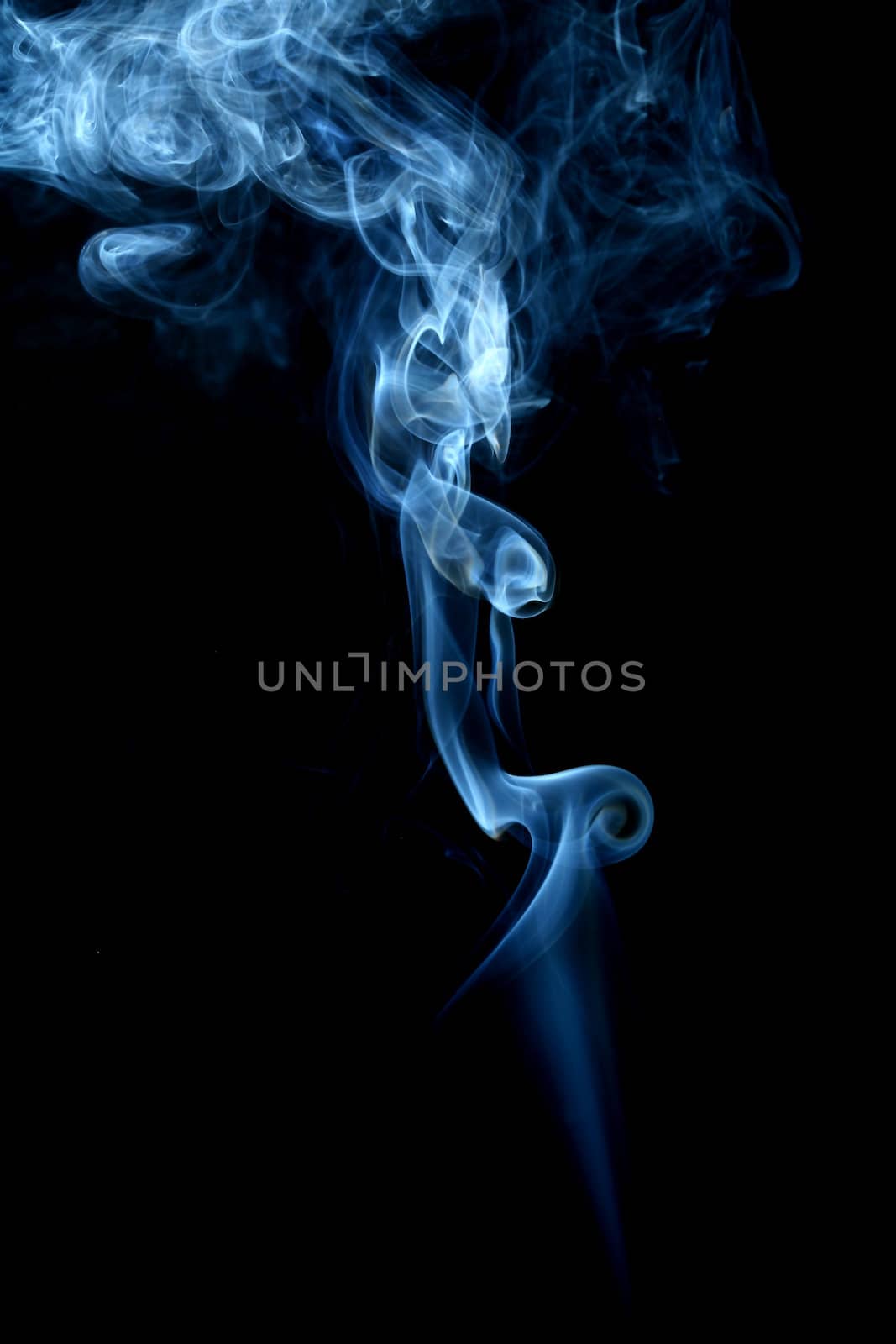 blue smoke abstract background close up